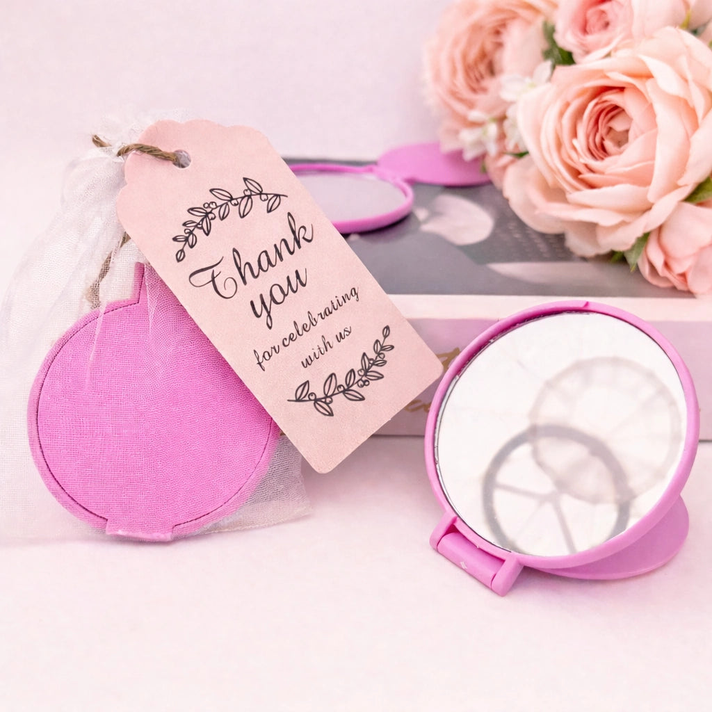 Pink Compact Mirror Favour Set (10 or 20 Pack)