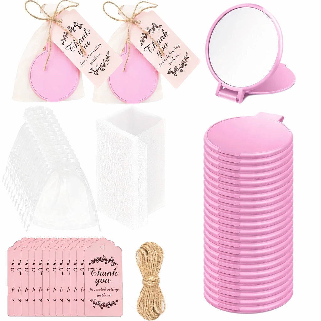 Pink Compact Mirror Favour Set (10 or 20 Pack)