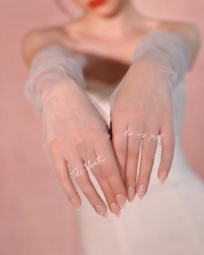 Till Death Do Us Part Bridal Gloves