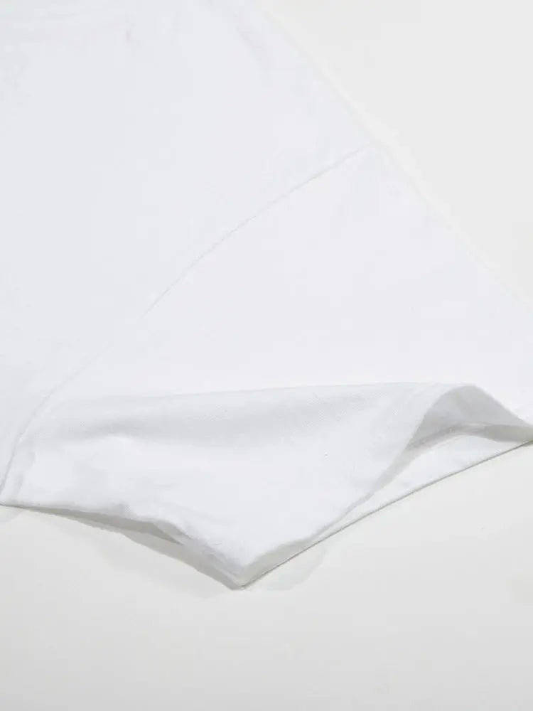 White t-shirt sleeve